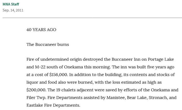 Buccaneer Inn (Mister Charlies Buccaneer Inn) - 2011 Retrospective Article (newer photo)